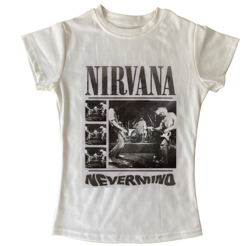 💓super cute nirvana baby tee💓
